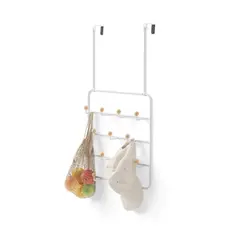 UMBRA - COLGADOR DE PUERTA Y PARED ESTIQUE - BLANCO