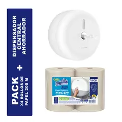 EXORIAM - Combo de Dispensador de papel higienico Papel Ahorrador