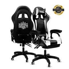 GENERICO - Silla Gamer Xion Raven 135 Grados Posapies Blanca
