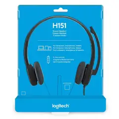 LOGITECH - AUDÍFONOS H151 CON MICRÓFONO STEREO NEGRO