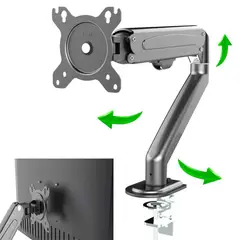 VARIOS - Rack para Monitor Vesa hasta 27 pulg. Regulable 100x100 75x75 Brazo BR