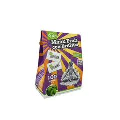 ONZA - Monk Fruit con Eritritol polvo caja x 100 sobres