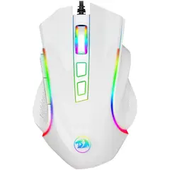 REDRAGON - Mouse gamer griffin white m607w hasta 7200 dpi, rgb - blanco
