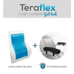 TERAFLEX - COJIN LUMBAR CON GEL FRIO REGALO APOYABRAZOS  45x40x11CM