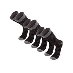 SILVERA NANOTECH - Medias vestir hombre mujer de algodón peruano antibacteriales 3 Pack