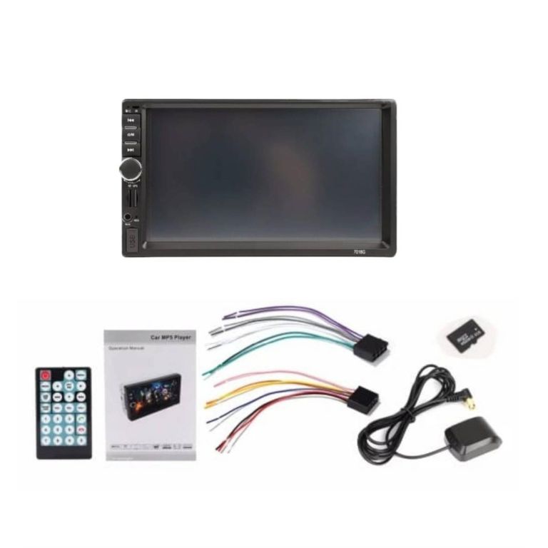 Radio Estéreo Bluetooth Táctil MP5 7 '' Auto Video Audio + Control