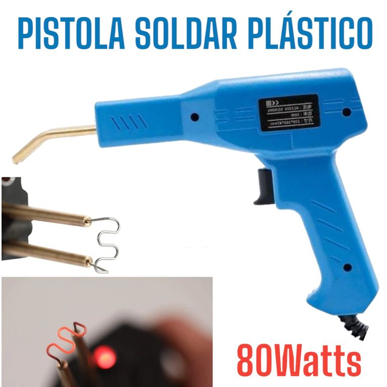 Kit de Reparacion Autos Soldar Soldadura 80W todo Tipo de Plásticos