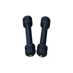 GENERICO - Par de mancuernas - pesas de vinil 0.5 kg-negro