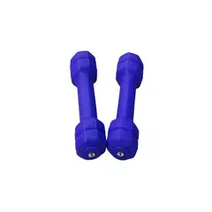 GENERICO - Par de mancuernas - pesas de vinil 1 kg-morado
