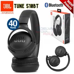 JBL - Audífono Bluetooth Premium Tune 510BT Inalámbricos Viajero - Negro