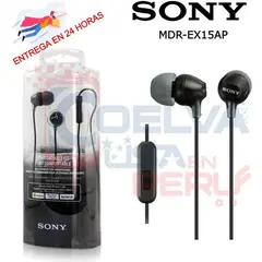 SONY - Audífonos EX15AP Extra Bass Earbuds Micrófono - Negro
