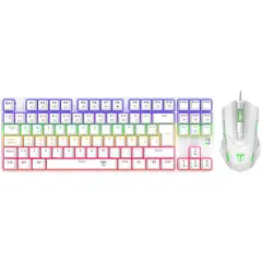 T DAGGER - Combo gamer t-dagger tgk313w + tgm206w - blanco