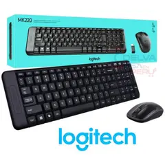 LOGITECH - Combo Kit MK220 Premium Teclado y Mouse Inalámbrico USB