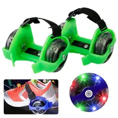 OEM - Patines de 2 Ruedas para Zapatos Zapatillas Ajustables Niños