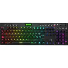 REDRAGON - - Teclado Horus K618 RGB Wired Wireless Switch Rd Black