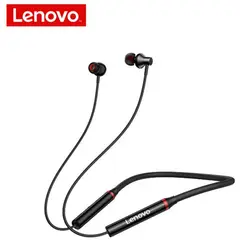 LENOVO - Audifono bluetooth he05x banda magnetica negro