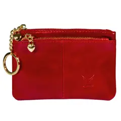 ARMUZ - Monedero de cuero genuino. Love 2039 Mujer