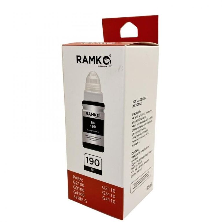 Tinta para impresora compatible gi190 black