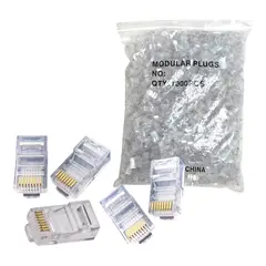 RAMKO - Conectores rj45 paquete por 1000 unidades cat 5