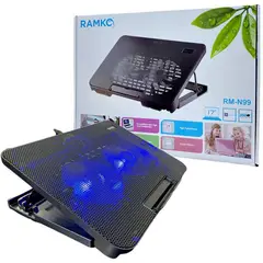 RAMKO - Cooler para laptop n-99 dos ventiladores