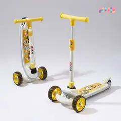 KUB - Scooter con estabilizador para niños Amarillo original