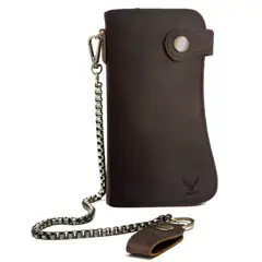 ARMUZ - Billetera de Cuero Vacuno de Alta Gama RFID 8810 RFID