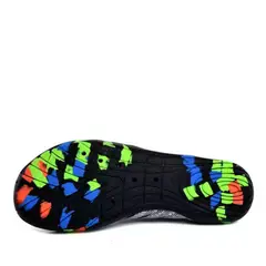 GENERICO - Aquashoes Zapatos Acuáticos AquaModa M1BNP Unisex Negro Raya Plateada