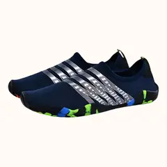 GENERICO - Aquashoes Zapatos Acuáticos AquaModa M1BAP Unisex Azul Raya Plateada