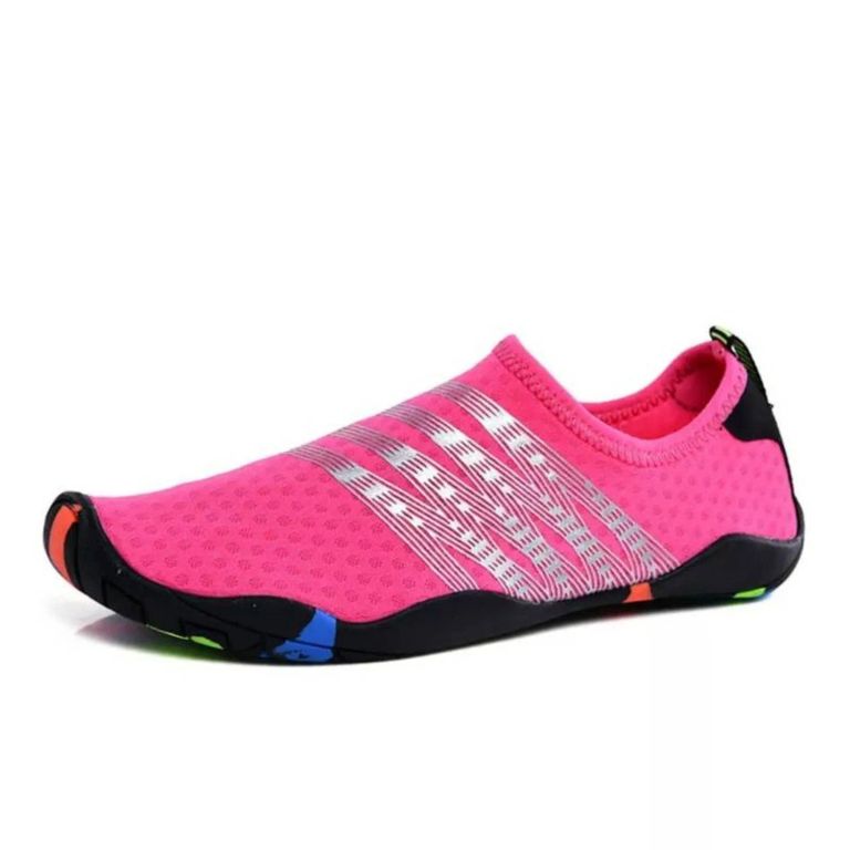 Aquashoes Zapatos Acuáticos AquaModa M1BFP Fucsia Rayas Plateadas - Fucsia
