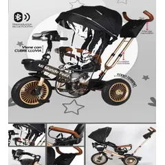 BABY - Triciclo para Niños Asiento Giratorio New Golden B