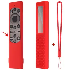 GENERICO - Funda de silicona Control Samsung One Remote 2022 Solar - ROJO