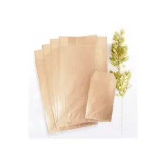 GENERICO - Bolsa de papel kraft plana 9a 50gr 29x40 cm x100un