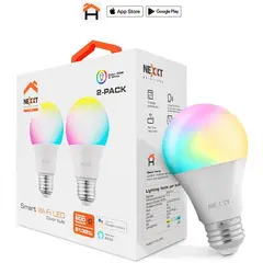 NEXXT SOLUTIONS - Foco led inteligente nexxt - pack de 2 focos multicolor rgb
