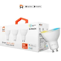 NEXXT SOLUTIONS - Dicroico foco led inteligente wi-fi mr16 nhb-w320 3pk alexa google