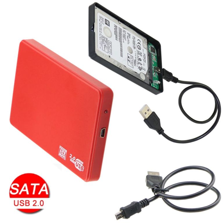Case Disco Duro Externo Sata 2.5" Usb 2.0 presion