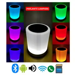 GENERAC - Lampara Parlante bluetooth touchRGB y luz blanca