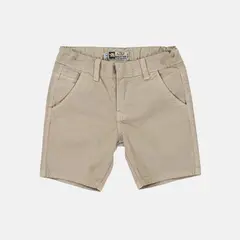YONISTERS CLOTHING - Short Tafeta Kids Semipitillo Stretch Beige