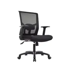BONNO - Silla Ergonomica Delphi Brazos Regulables Negro