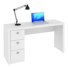 BONNO - Escritorio De Melamina Carson Blanco