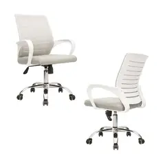 BONNO - Set X 2 Silla De Escritorio Dex Gris