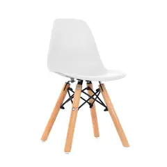 BONNO - Silla De Diseño Eames Para Niños Blanco