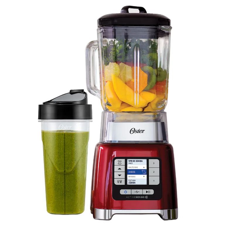 Licuadora Digital Activesense BLSTTDG-RBG Vaso de vidrio - ROJO