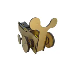 GENERICO - Juguete para Armar en Material MDF tipo Robot Caminante