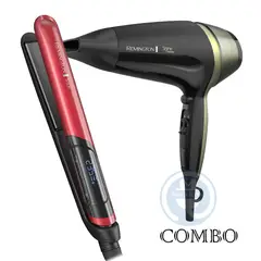 REMINGTON - Combo Alisadora Silk S9600 y Secador D13A Shine Therapy