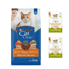 CAT CHOW - ALIMENTO DE GATO DELIMIX 15KG