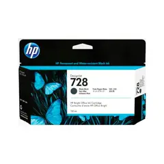 HP - TINTA PLOTTER 728 (3WX25A) PARA T830,T730 de 130ML- MATTE BLACK