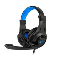 HAVIT - Audífono Gamer H2031D Retro Iluminado Azul