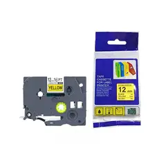 GENERICO - Tzc S631 Cinta Compatible Amarillo Para Rotulador de 12mm
