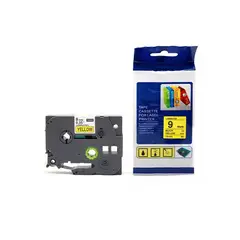 GENERICO - Tzc 621Cinta Compatible Amarillo Para Rotulador de Ancho 9mm x 8M