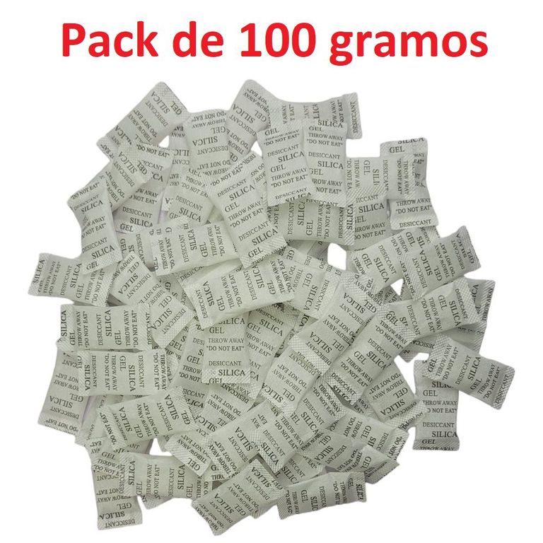 Pack 100g sobres de 1g silica gel original sellada